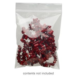 Bag, Tite-Lip&trade;, plastic, clear, 4x5-inch top zip. Sold per pkg of 1,000.