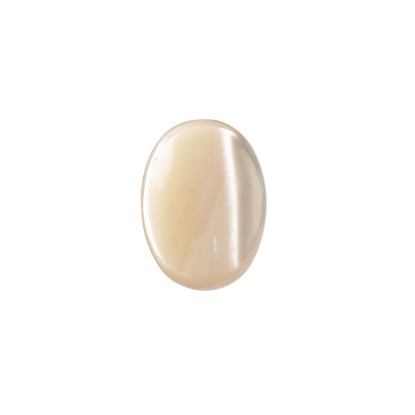 Cabochon, mother-of-pearl shell (natural), 18x13mm calibrated oval. Sold per pkg of 2. image number 0