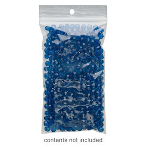 Bag, Tite-Lip&trade;, plastic, clear, 3x5-inch top zip with hole. Sold per pkg of 100.