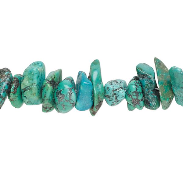 Turquoise 1pkg1, chip bead 15.5-16 inch large image number 0