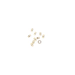 Crimp 1pkg10 14Kt gold-filled, 2x1mm round tube / 1.25mm inside diameter