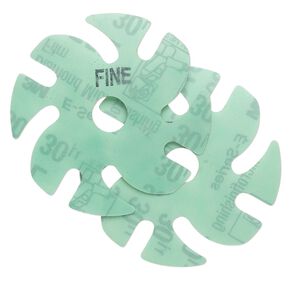 Abrasive disc, 3M&trade; Ninja&trade; Microfinishing Diamond, plastic, green, 400 grit, 3-inch replacement disc for Jooltool&trade;. Sold per pkg of 2.