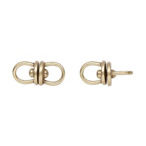 Link, JBB Findings, antiqued brass, 16x7.5mm with center swivel. Sold per pkg of 2.