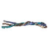 Mother-of-pearl shell 1pkg3, rectangular tube bead 14 to 15 inch blue / turquoise blue / brown 15x6mm-15x9mm image number 1