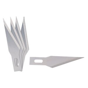 Replacement blade, Excel&trade;, plastic and steel, clear and red, #11 double honed blade. Sold per pkg of 5.