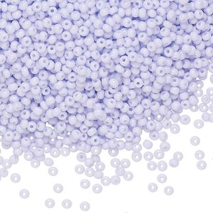 Seed bead, Preciosa Ornela Czech glass, pkg/500g, #11 rocaille, opaque lilac, (23420).