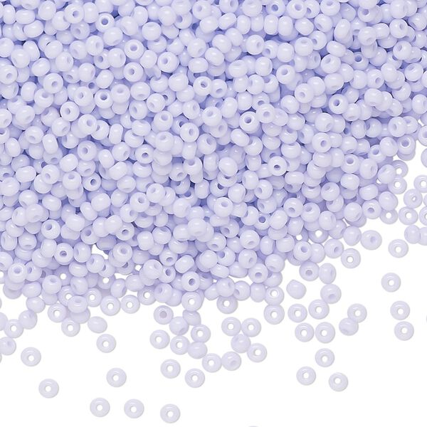 Seed bead, Preciosa Ornela Czech glass, pkg/500g, #11 rocaille, opaque lilac, (23420). image number 0