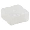 Organizer, Dot Box&trade;, plastic, clear, 2-1/2 x 2-1/2 x 1-1/4 inch rectangle with pop-up lid. Sold individually. image number 2