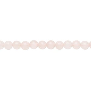 Rose quartz 1pkg1, round bead 15.5-16 inch 4mm