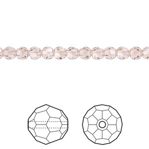 Bead 720pk vintage rose, Swarovski&reg; 4mm round 5000
