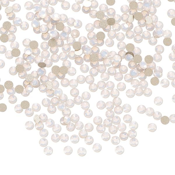 Flat back 1440pk rose opal foil back, Preciosa MAXIMA Czech crystal rhinestone 2.1-2.3mm chaton rose round SS7 image number 0