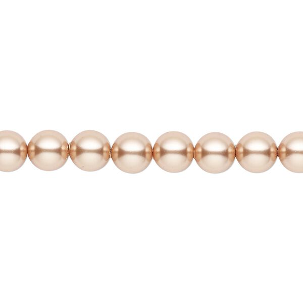 Pearl 500pk rose gold, Swarovski&reg; 6mm round 5810 image number 0