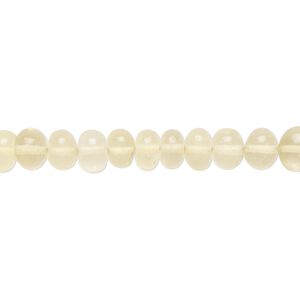 Lemon quartz 1pkg1, hand-cut rondelle bead 14 inch 5x3mm-7x6mm