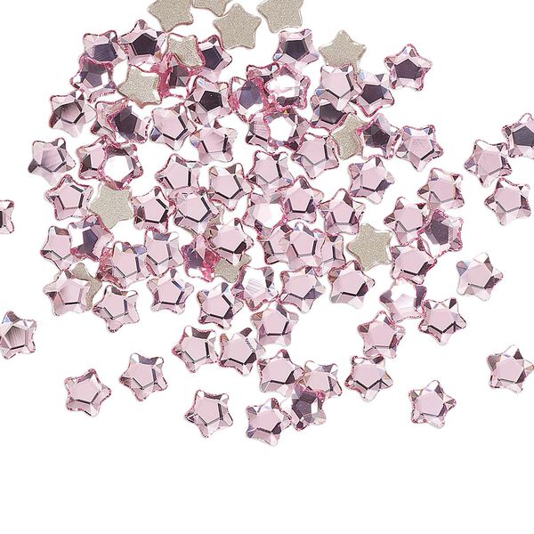 Flat back 720pk rose foil back, Swarovski&reg; 4mm star flower 2754 image number 0