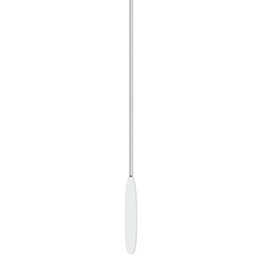 Paddle pin 1pkg10 sterling silver, 1.75 inch / long, 23 gauge