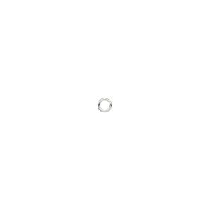 Jump ring 1pkg50 sterling silver, 3mm soldered closed round, 22 gauge / 1.7mm inside diameter