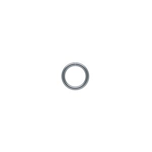 Jump ring 1pkg100 gunmetal-plated, 8mm round, 18 gauge / 6mm inside diameter / brass