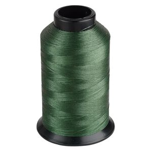 Thread, Nymo&reg;, nylon, green, size B. Sold per 3-ounce spool.