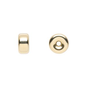 Bead 1pkg10 14Kt gold-filled, 10x5mm rondelle