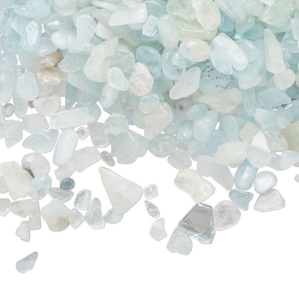 Aquamarine 1pkg2oz, undrilled inlay chip mini image number 0