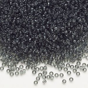 Seed bead, Dyna-Mites&trade;, glass, pkg/1/2kg, #11 round, transparent grey, (26 11/0 RR).