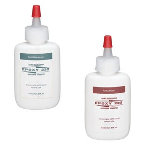 Adhesive 1pkg2 Epoxy 220 2-part epoxy, light amber, 1.25 oz.