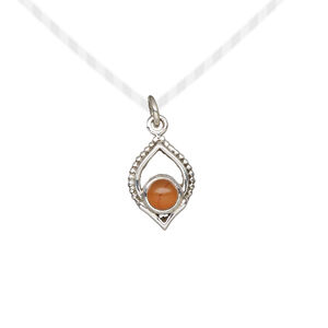 Drop 1pkg1, antiqued sterling silver and carnelian, 13.5x9mm marquise