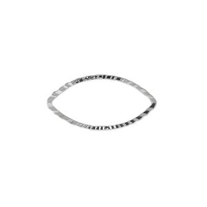 Component, silver-plated brass, 23x12mm single-sided diamond-cut open marquise, 1.3mm thick. Sold per pkg of 100.