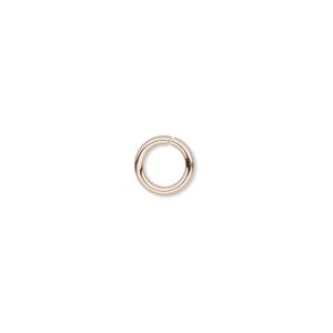 Jump ring 1pkg20 14Kt rose gold-filled, 4mm round, 22 gauge / 2.6mm inside diameter