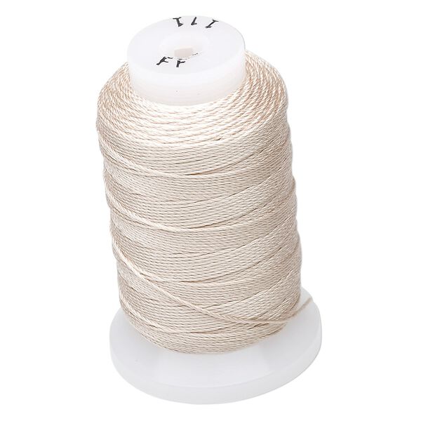 Thread, Purely Silk&trade;, 3-ply, ecru, size FF. Sold per 115-yard spool. image number 0