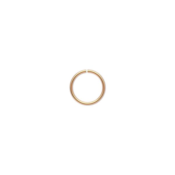 Jump ring 1pkg100 gold-plated, 9mm round, 20 gauge / 7.5mm inside diameter / brass image number 0