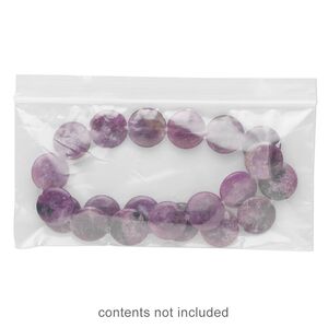 Bag, Tite-Lip&trade;, plastic, clear, 6x3-inch side zip. Sold per pkg of 1,000.