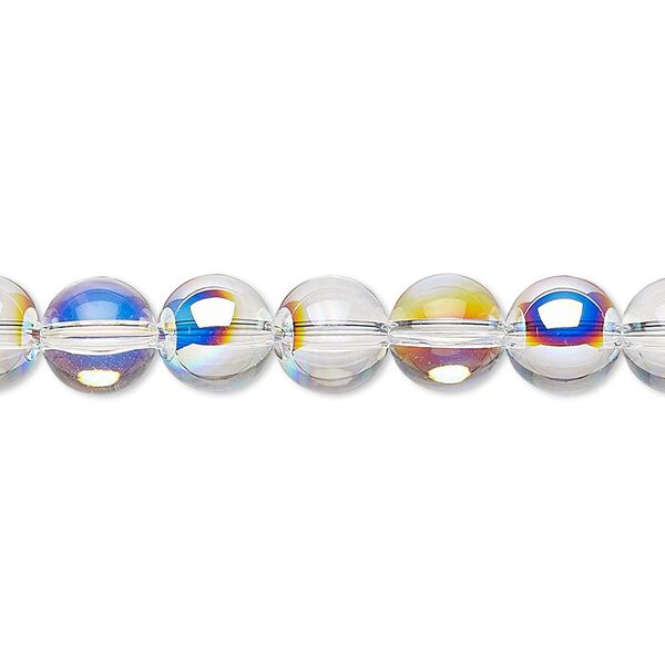 Bead 144pk crystal AB, Swarovski&reg; 8mm globe 5028/4 image number 0