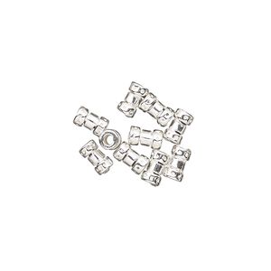 Crimp 1pkg10 sterling silver, 5.5x3mm round tube / 1.5mm inside diameter, JBB Findings