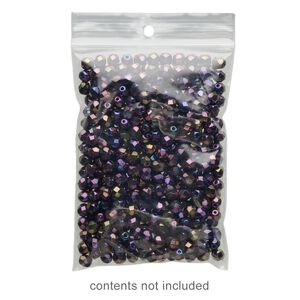 Bag, Tite-Lip&trade;, plastic, clear, 3x4-inch top zip with hole. Sold per pkg of 1,000.