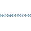 Bead 1pkg720 Malibu blue AB, Preciosa Czech crystal, 4mm bicone image number 0