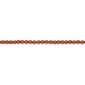 Pearl 100pk dark coral pearl, Crystal Passions&reg; 2mm round 5810