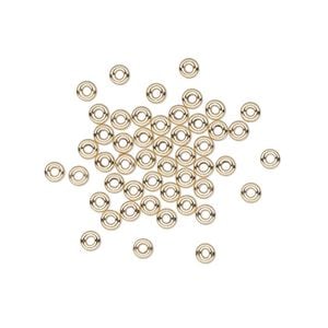 Bead 1pkg50 14Kt gold-filled, 3x1mm flat rondelle