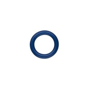 Component, Oh! Ring&trade;, silicone, blue, 15mm round with 10mm hole. Sold per pkg of 100.