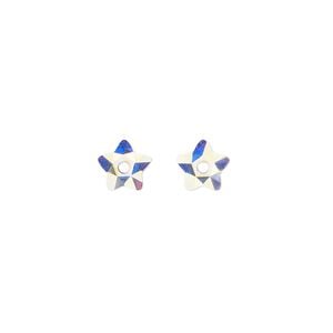 Bead 2pk crystal AB foil back, Crystal Passions&reg; 7mm star flower 3754