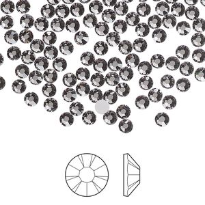 Flat back 1pkg144, lilac ash foil back Preciosa MAXIMA Czech crystal rhinestone 3-3.2mm chaton rose round SS12
