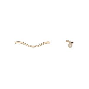 Bead 1pkg10 14Kt gold-filled, 17.5x1mm spiral
