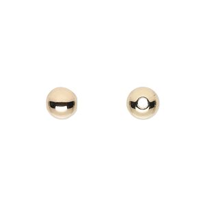 Bead 1pkg20 14Kt gold-filled, 7mm seamless round
