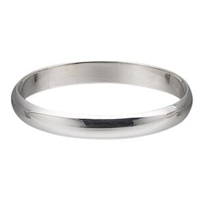 Ring, sterling silver, 2.5mm wide, size 7. Sold individually.