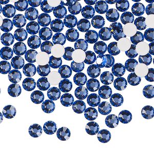 Flat back 1440pk blue violet foil back, Preciosa MAXIMA Czech crystal rhinestone 3.8-4mm chaton rose round SS16