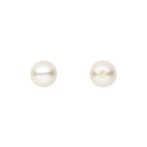 Pearl 150pk light creamrose, Preciosa Czech crystal 8mm half-drilled round