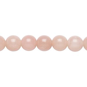 Pink aragonite 1pkg1, round bead B grade, 15.5-16 inch 8mm