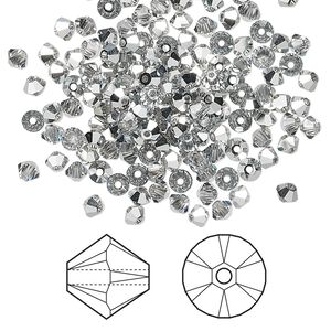 Bead 1440pk crystal CAL, Swarovski&reg; 3mm XILION bicone 5328