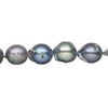 Freshwater pearl 1pkg1, freeform, 15.5-16 inch blue peacock 8-9mm cultured image number 0