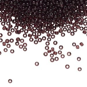 Seed bead, TOHO BEADS&reg;, glass, pkg/50g, #11 round, transparent amethyst (TR-11-6C).